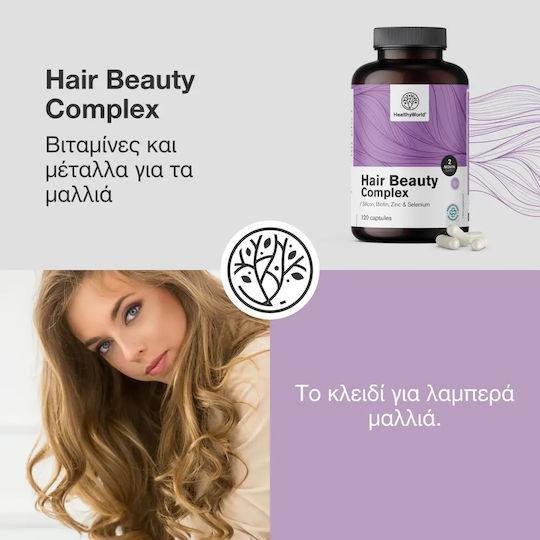 Healthy World Complex Frumusețe Păr 120 Capsule