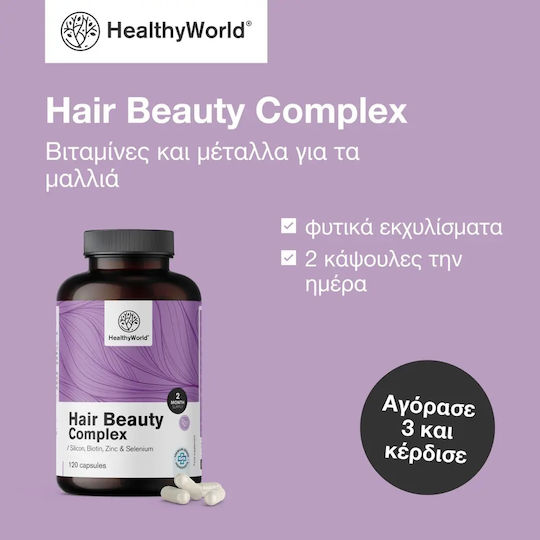 Healthy World Complex Frumusețe Păr 120 Capsule