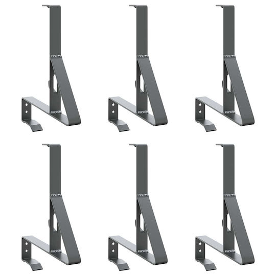vidaXL Υλικό Περίφραξης Κήπου από Ατσάλι 29.5x3x34.5εκ. 6τμχ