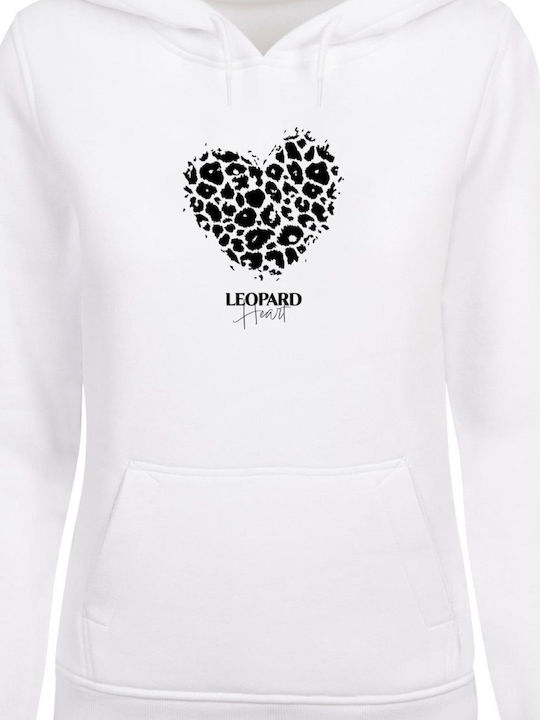 Lang Damen Sweatshirt Kapuzen White