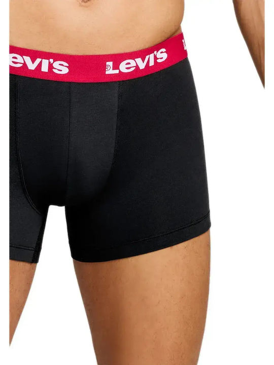 Herren Boxershorts Black-Red 1Packung