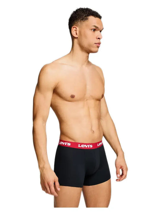 Herren Boxershorts Black-Red 1Packung