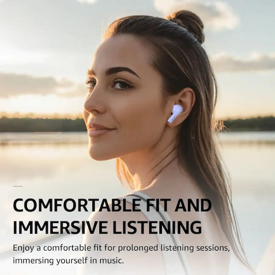 Agile Nova Earbud / In ear Bluetooth хендсфри Слушалки с Устойчивост на Пот Лилав