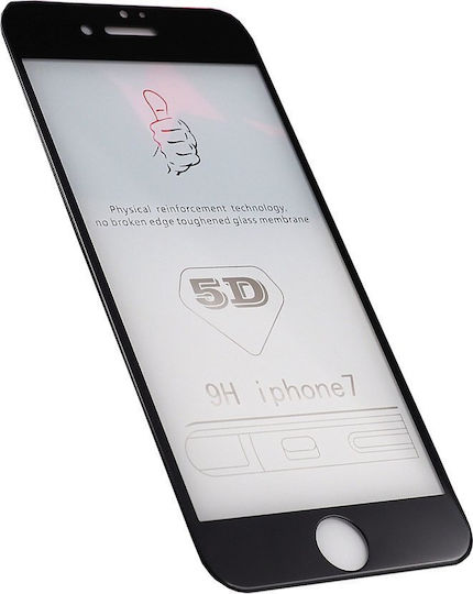 5D Adeziv complet Tempered Glass Negru (Google Pixel 6)
