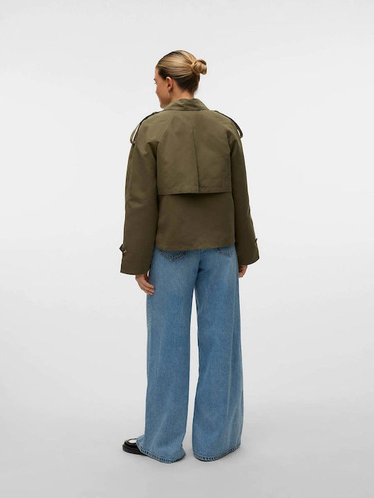 Damen Khaki Trenchcoat