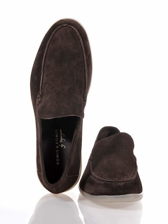 Men's Suede Loafers Brown