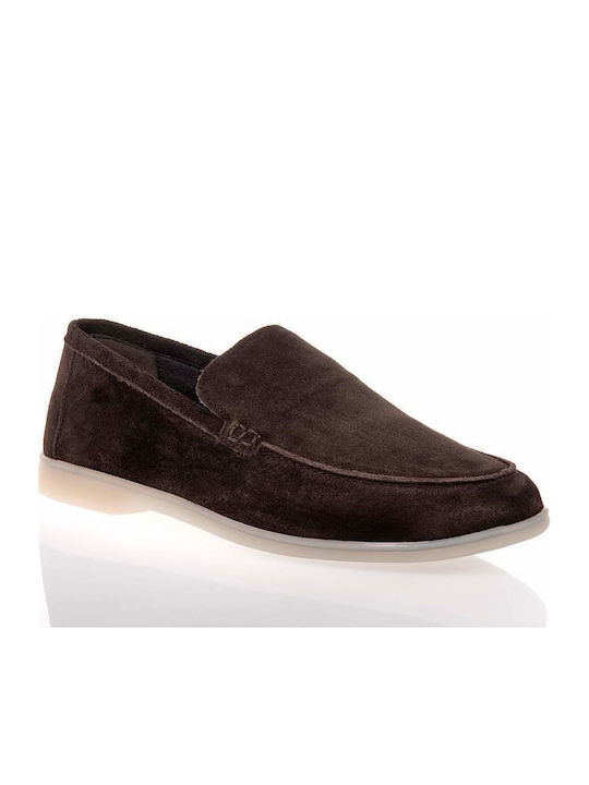 Men's Suede Loafers Brown