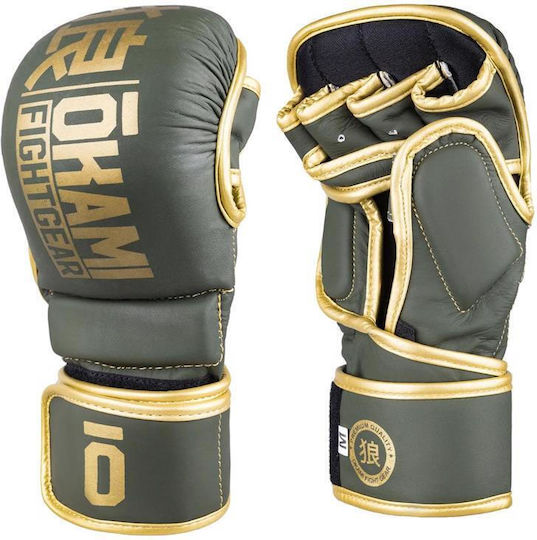 Okami MMA Gloves Training V2 Leather Olive
