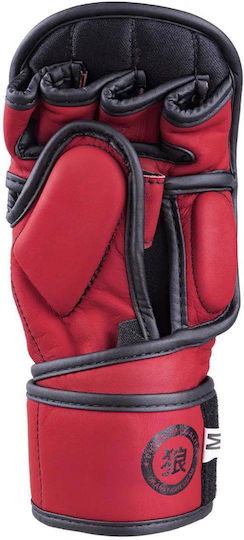 Okami MMA Gloves Training V2 Leather Red