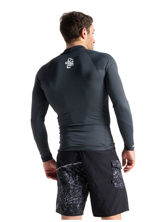 C-Skins UPF 50+ Men Short Sleeve Sun Protection Shirt Grey