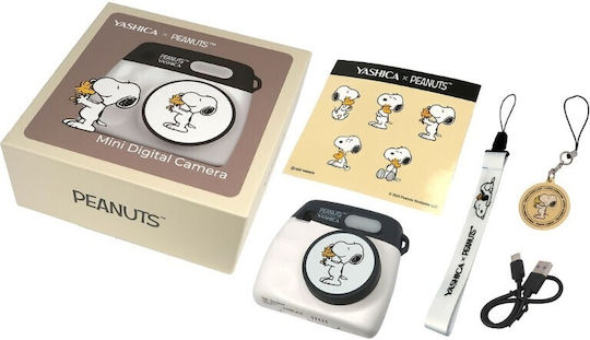 Yashica Snoopy Παιδική Φωτογραφική Μηχανή 8MP Λευκή