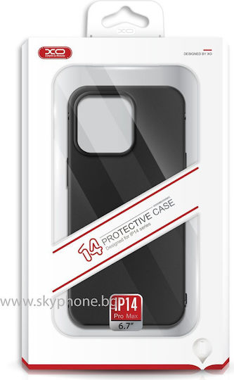 XO Anti-fall Задна корица Силикон Черен (iPhone 14 Plus)