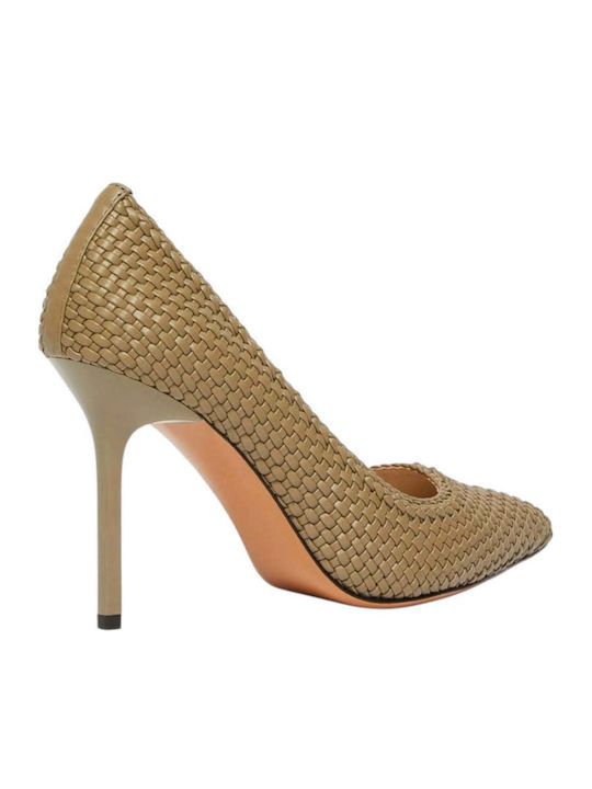 Women's Moccasins in Khaki Color