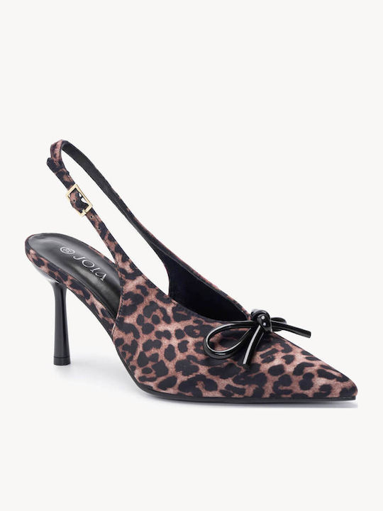 Ligglo Μυτερές Γόβες με Λουράκι Animal Print Ligglo Μυτερές Γόβες με Λουράκι Animal Print