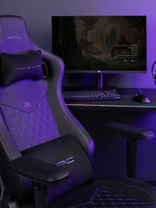 Proove Καρέκλα Gaming Δερματίνης με Ρυθμιζόμενα Μπράτσα Μαύρη