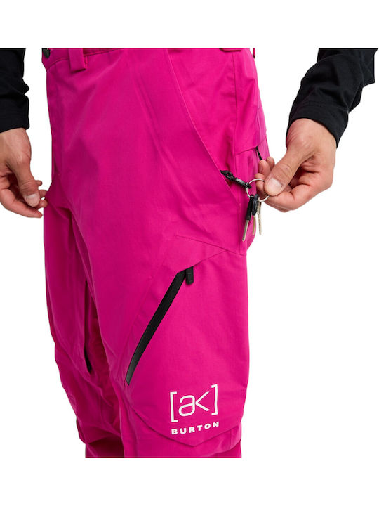 Burton Ak Gore-tex Cyclic 100001B69PRG Men's Trousers for Ski & Snowboard Fuchsia