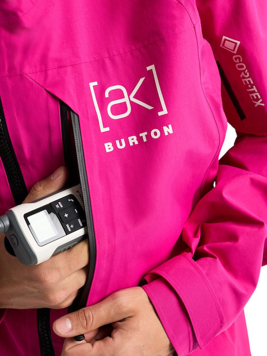 Burton 100021B69PRG Ανδρικό Μπουφάν Gore-Tex για Σκι & Snowboard Φούξια