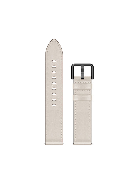 Samsung Galaxy Watch 3 41mm 20mm Sx Connector Metal Button Switch Leather Watch Band Starlight
