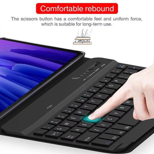 Калъф Bluetooth Клавиатура С Подсветка Lenovo Tab Plus 11.5 Tb-351 Черен