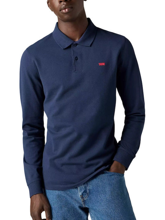 Housemark Polo Short Sleeve Navy Blue Blouse