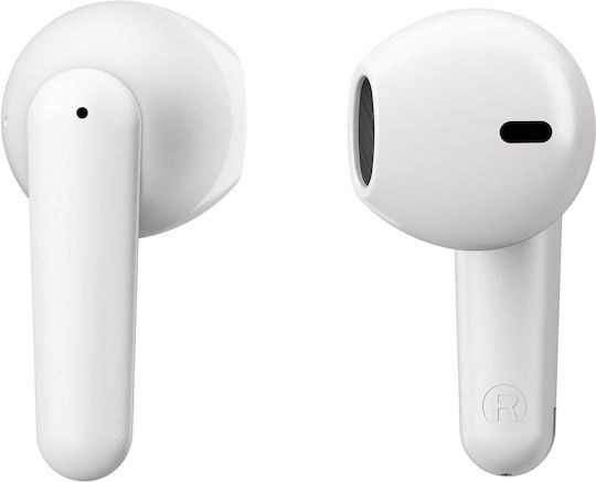 Niceboy Beans 4 In-ear Bluetooth Handsfree Căști cu Rezistență la Transpirație Alb