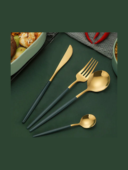 Portuguese Style Set de Tacâmuri Inoxidabil Verzi 24buc