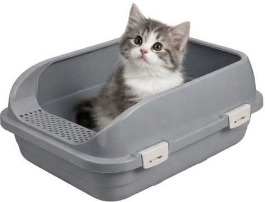 Cat Basin with Sieve Gray L58 x W42 x H24cm