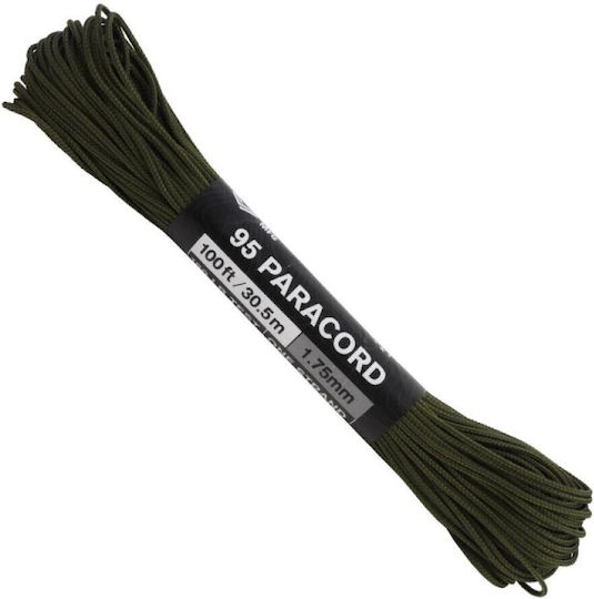 Atwood Rope Mfg 95 Paracord Αρτάνη 100ft Μαύρο