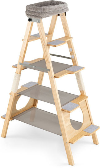 Costway Copac Pisici Pliabil Șist & Pat Moale Pv10404gr