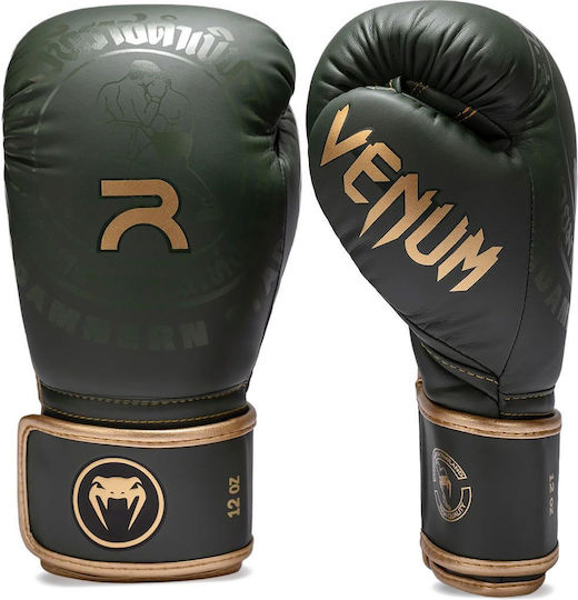 Venum Boxing Gloves for Match Green