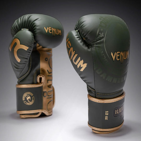 Venum Boxing Gloves for Match Green