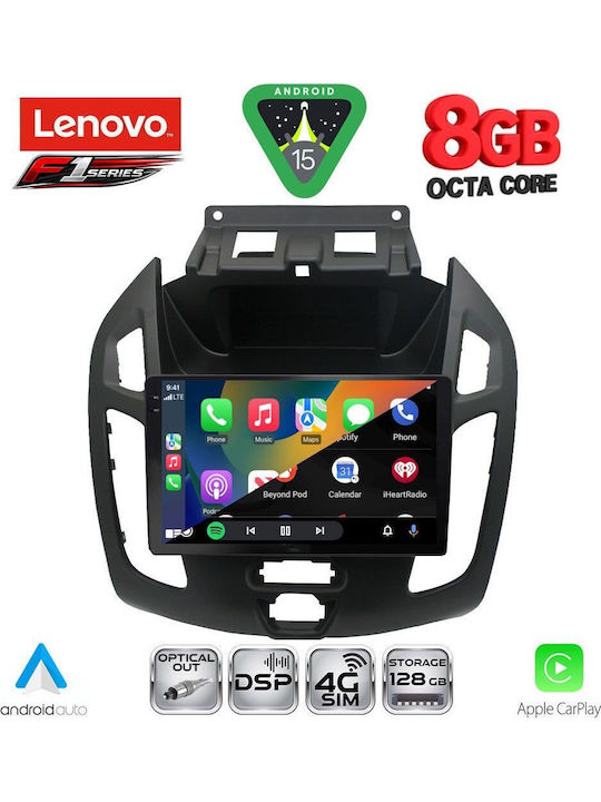 Lenovo Car Audio System for Ford Transit Connect 2013-2018 (Bluetooth/USB/WiFi/GPS/Apple-Carplay/Android-Auto) with Touch Screen 9"
