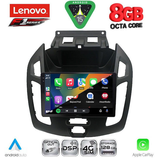 Lenovo Car Audio System for Ford Transit Connect 2013-2018 (Bluetooth/USB/WiFi/GPS/Apple-Carplay/Android-Auto) with Touch Screen 9"