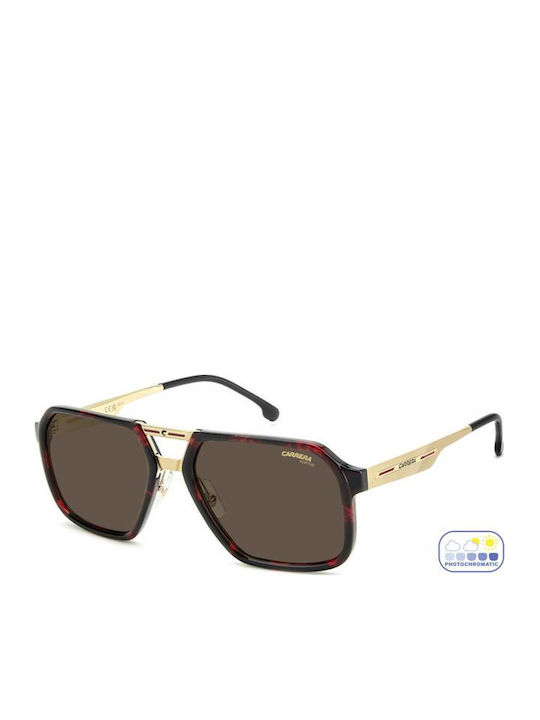 Carrera Victory C Sonnenbrillen Rote mit Horn umrandetem Rahmen
