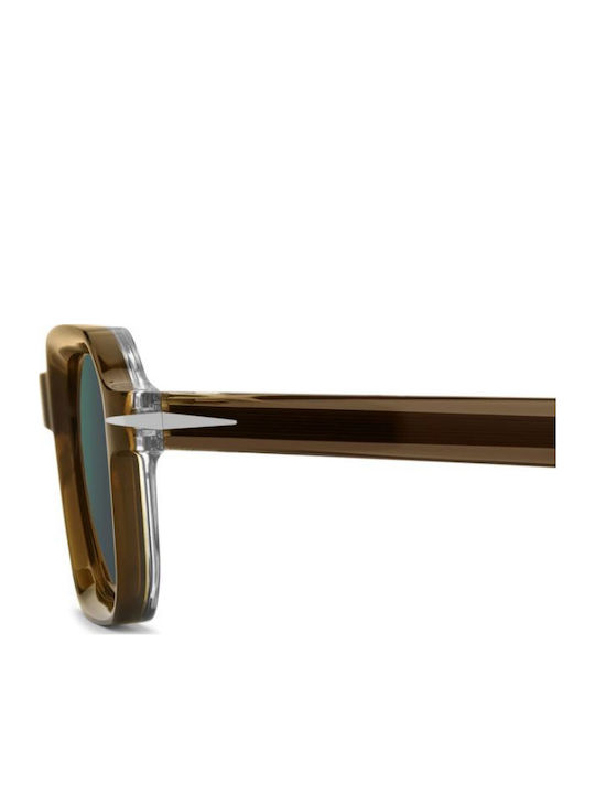 David Beckham Unisex Sunglasses with Brown Horn-Rimmed Frame and Brown Lenses DB 7147/S TXO/MT