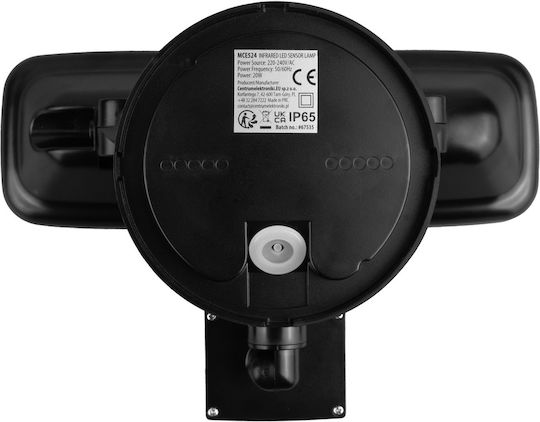Maclean Energy Επιτοίχιο Εξωτερικό Φωτιστικό LED IP65 20W με Φυσικό Λευκό Φως