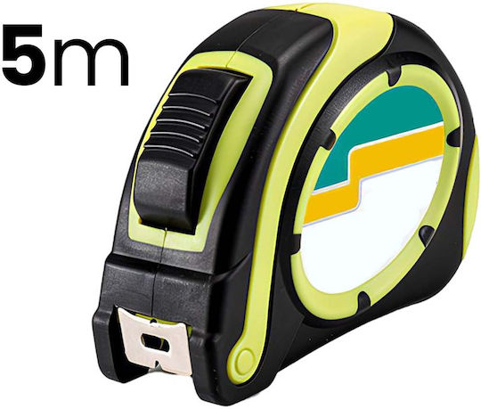 Avizar Steel Tape Measure 5m Diy Durable Case Black