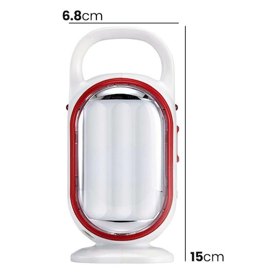 Avizar Rechargeable Led Emergency Lamp Carrying Handle White