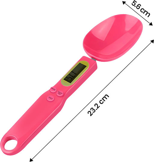 Avizar Electronic Measuring Spoon Lcd Display Built-in Tare Function Pink