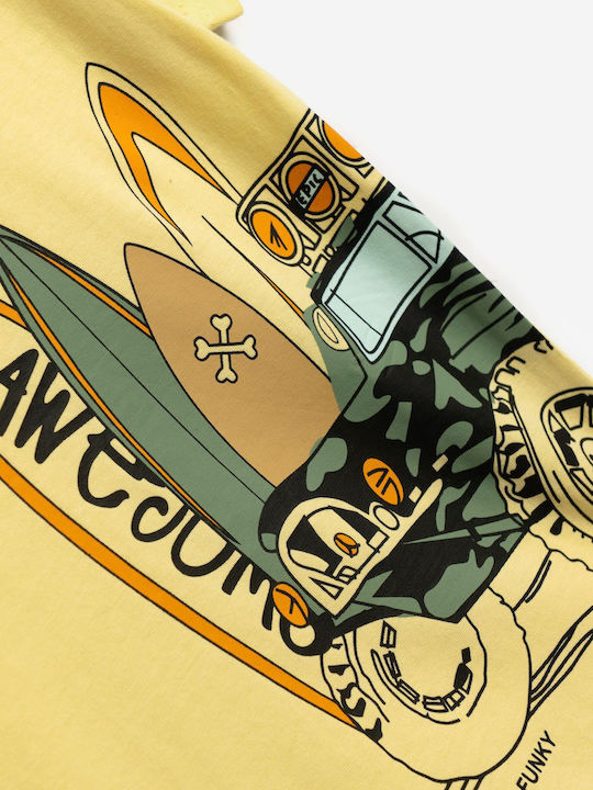 Funky Tricou Galben Funky Tricou Galben