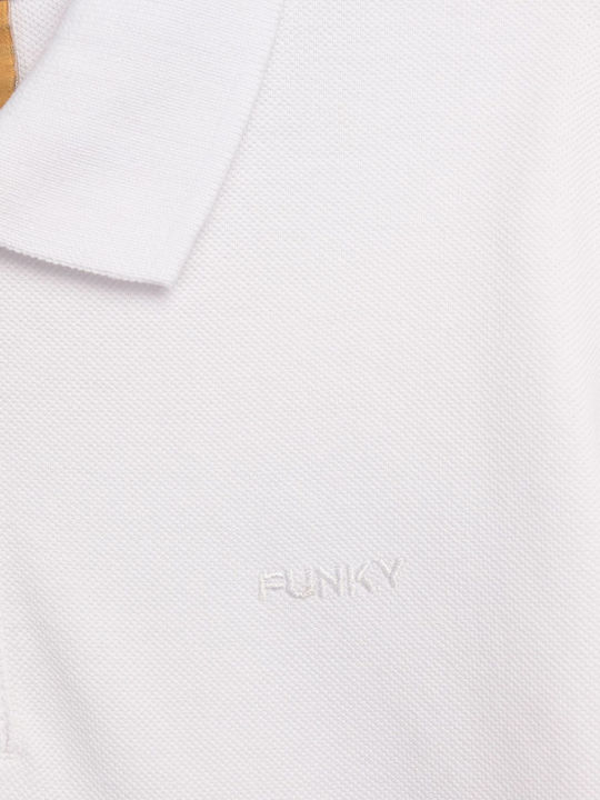 Funky Polo pentru copii Cu mânecă scurtă Alb Funky Polo pentru copii Cu mânecă scurtă Alb