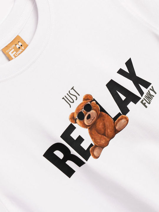 Funky Tricou pentru copii Alb Funky Tricou pentru copii Alb