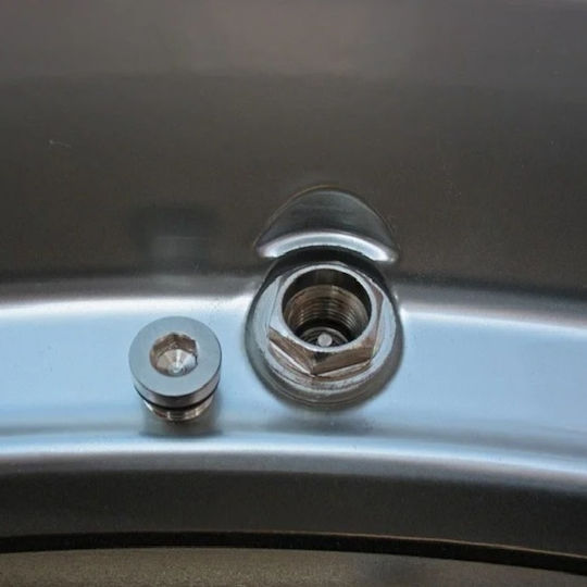 Set 4 Chrome Hidden Valves Inflating Device
