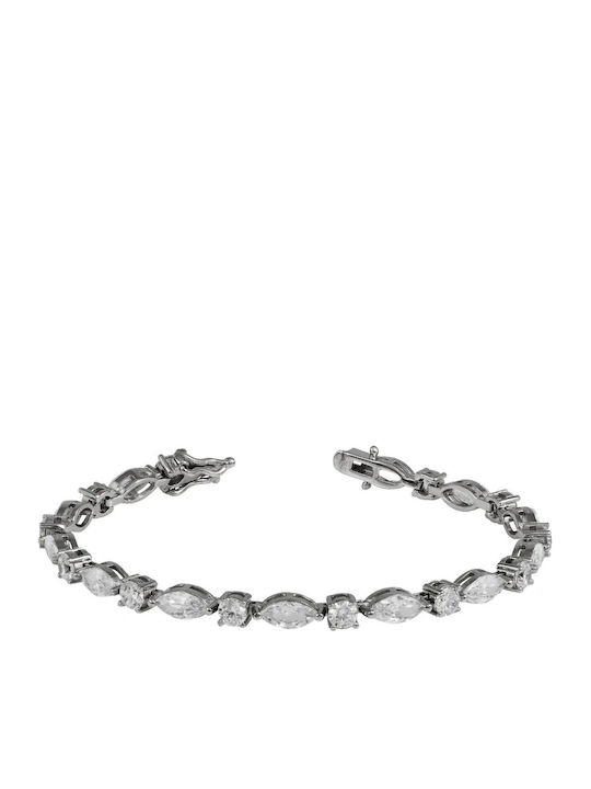 Damen Armband Riviera aus Silber mit Zirkon