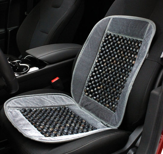 Huse Scaun Auto Bile Masaj Lemn Margine Pluș Gri Csm-01-grey