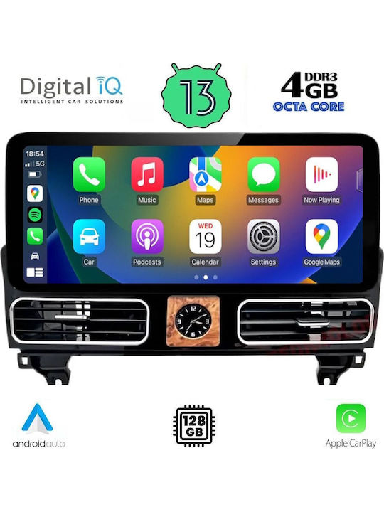 Digital IQ Auto-Audiosystem für Mercedes-Benz Maschinelles Lernen 2011-2019 (Bluetooth/USB/AUX/WiFi/GPS/Apple-Carplay/Android-Auto) mit Touchscreen 12.3"