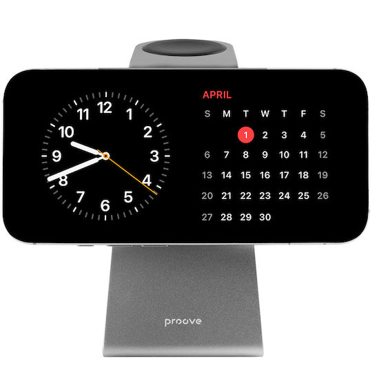 Proove Kabelloses Ladegerät (Qi Pad) 15W Gray (Omni Power 3 in 1)