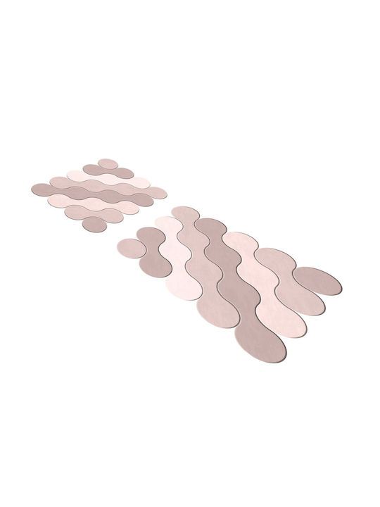 UnicUtil Non-Slip Bath Mats Set 394ANR1580 Powder 2pcs