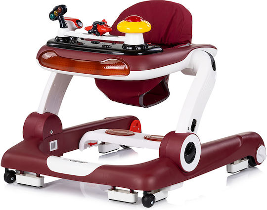 Chipolino Baby Walker with Music for 6+ Months Red
