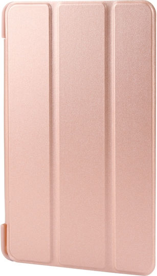Samsung Galaxy Tab A9 X110/x115 - Dreifach-Falt-Flip-Cover Dreifache Unterstützung Fall, sturzsicher, aus Pu-Leder - Gold Rose (oem)